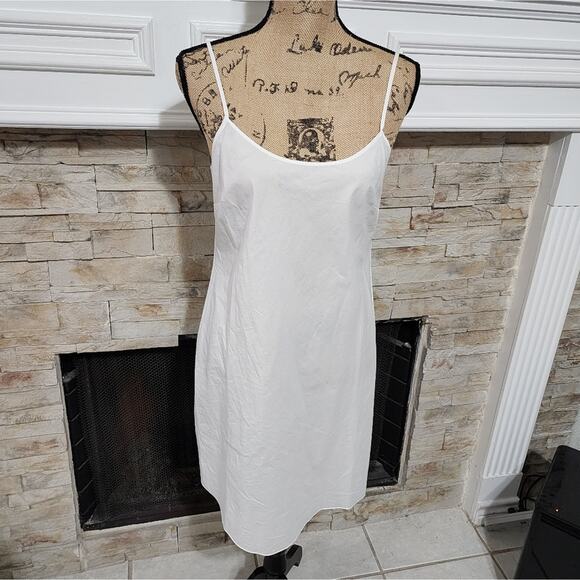 Talbots white eyelet shirt dress over a slip dress‎ size 4 small new!!! - Picture 4 of 9